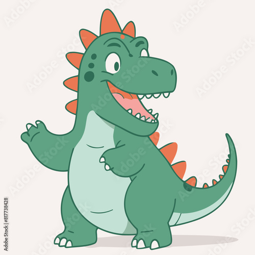 Cute Dino for toddlers vector illustration