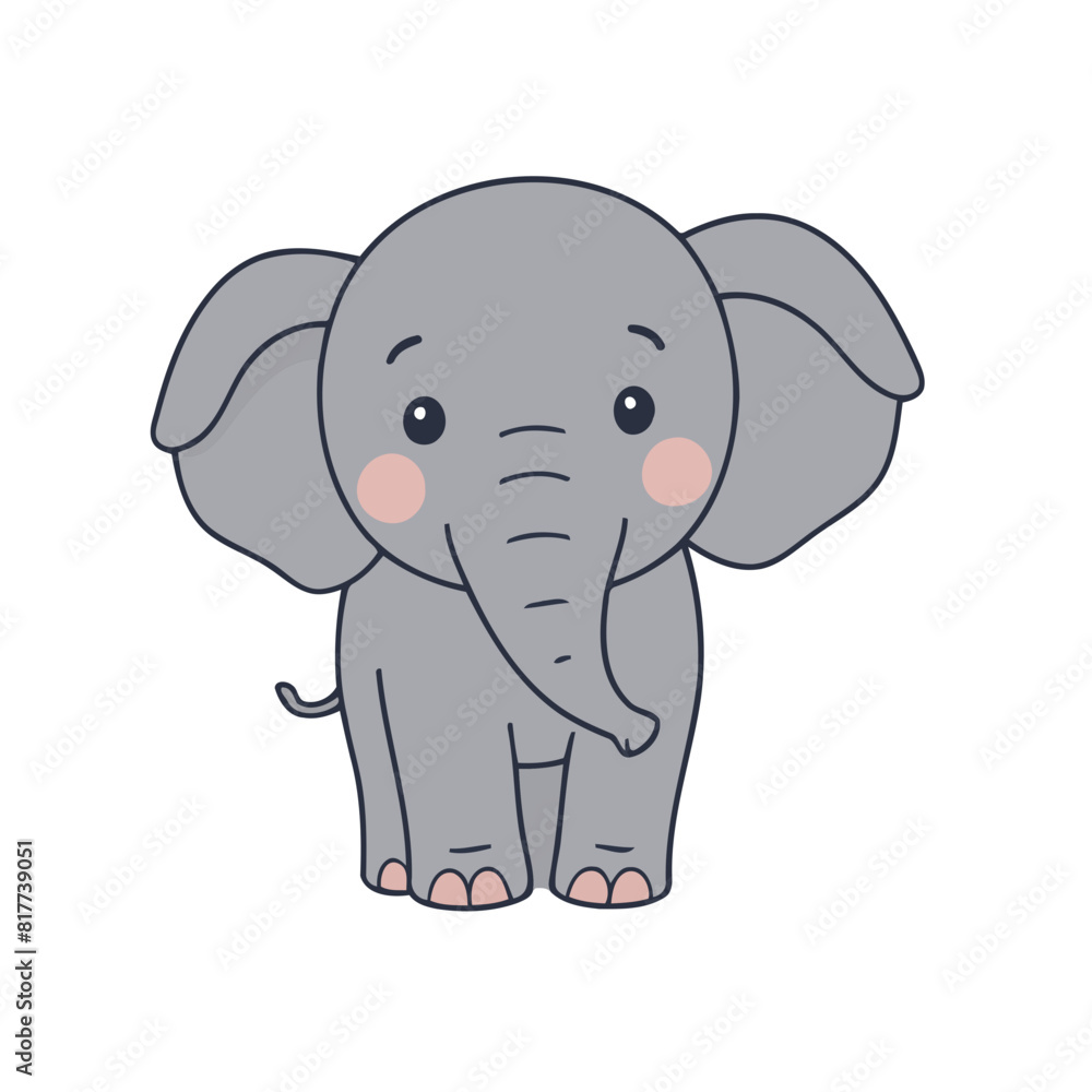 Cute Elephant for children story book vector illustration Cute Elephant for children story book vector illustration
