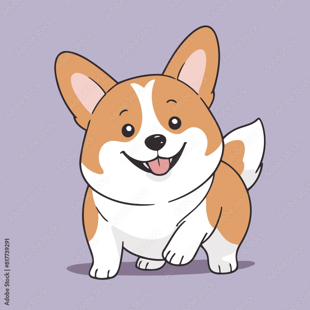 Cute Dog for kids story book vector illustration Cute Dog for kids story book vector illustration