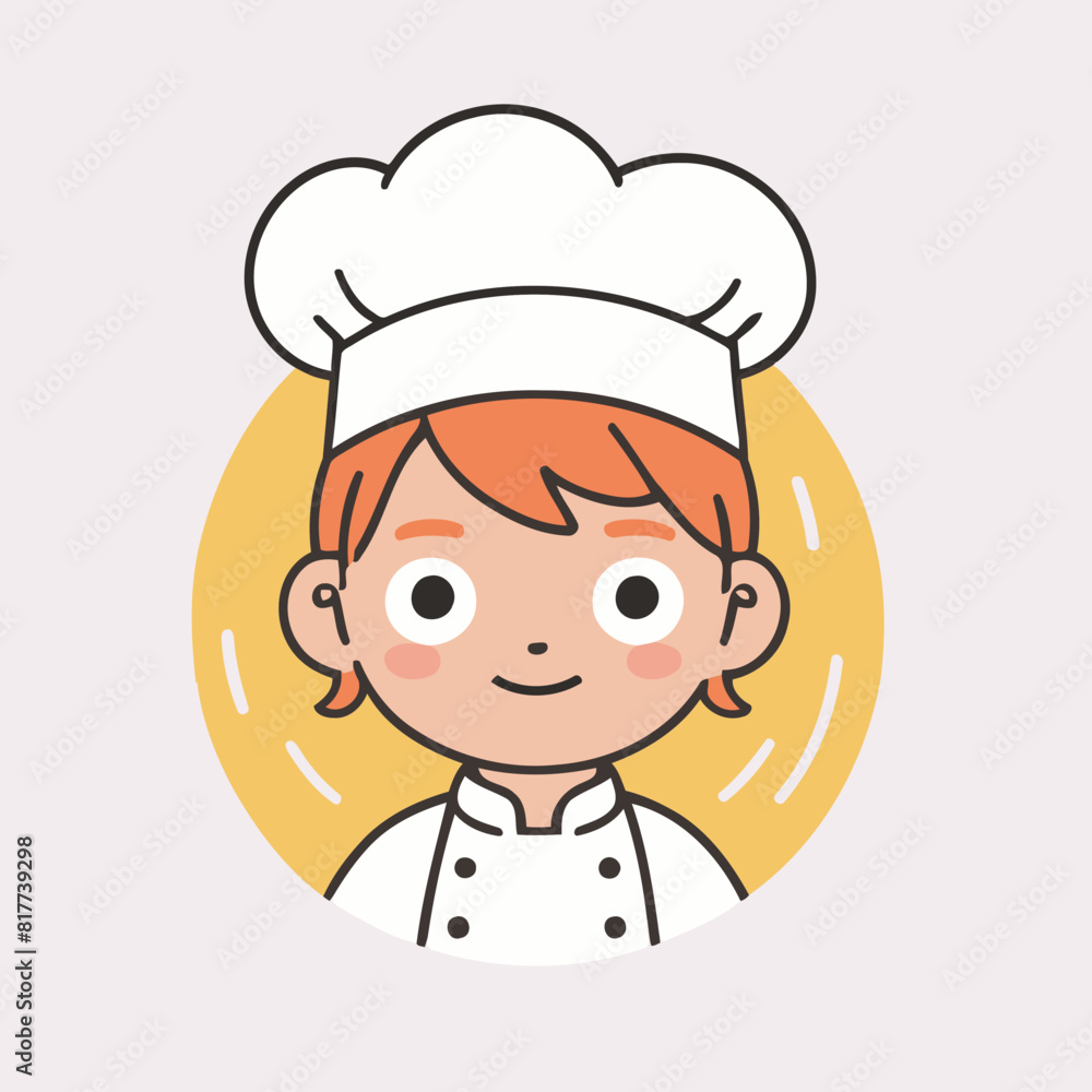 Cute Chef for kids books vector illustration Cute Chef for kids books vector illustration