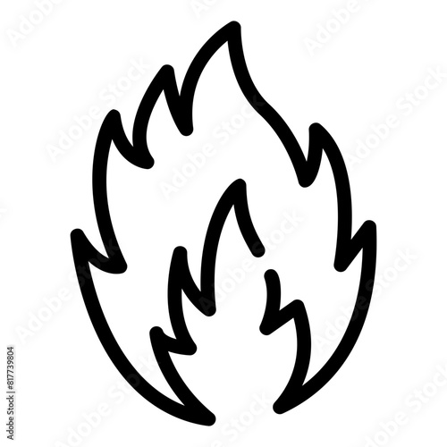 burn outline icon