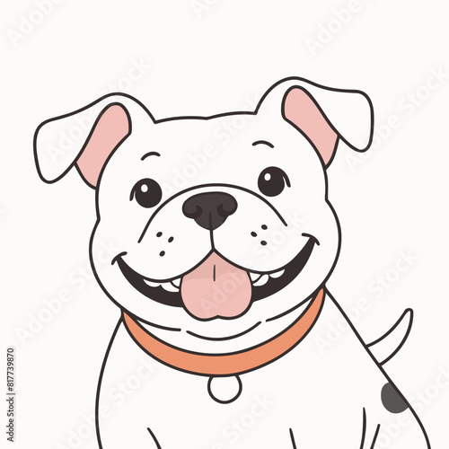 Cute Dog for toddlers  playful adventures vector illustration