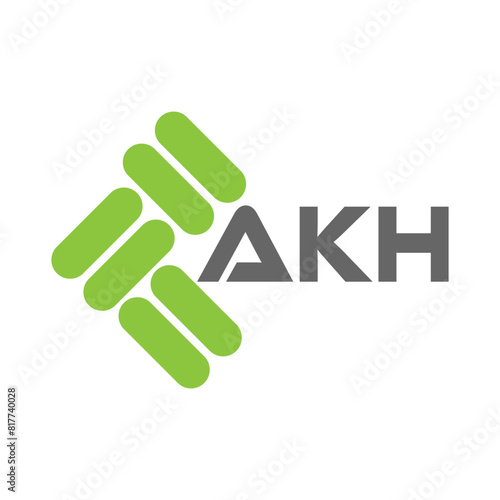 AKH letter logo vector design, AKH simple and modern logo. AKH luxurious alphabet design photo