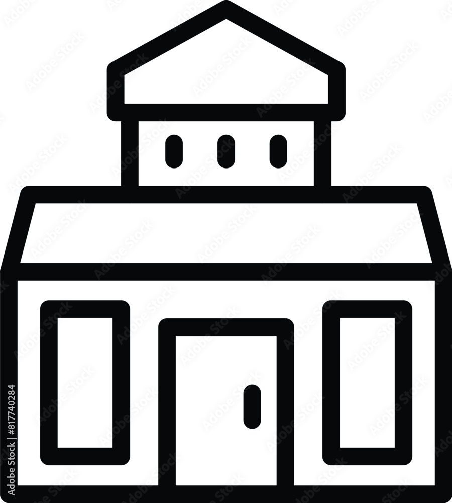 Brussels house icon outline vector. Traditional architecture. Belgian urban attraction Brussels house icon outline vector. Traditional architecture. Belgian urban attraction