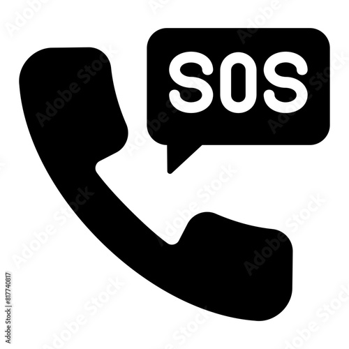 sos glyph icon