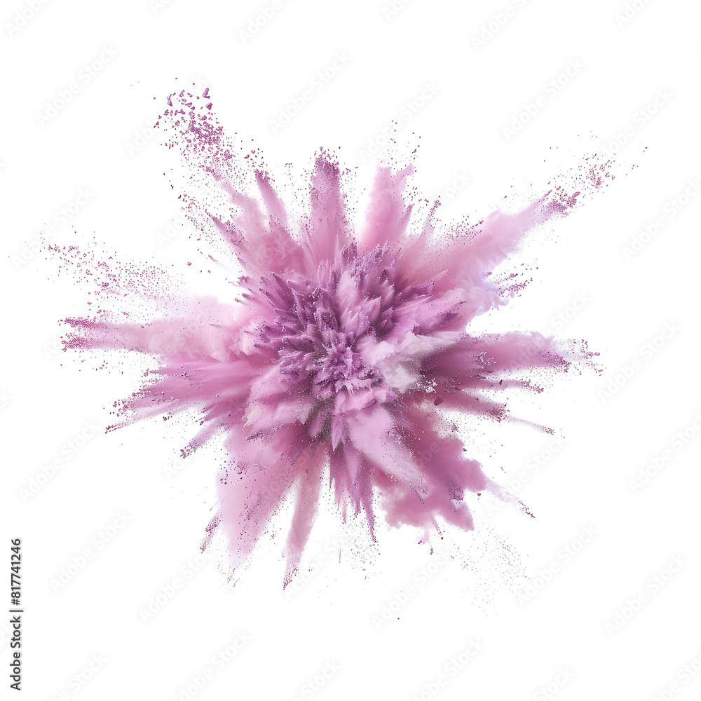 explosion colors isolated on white