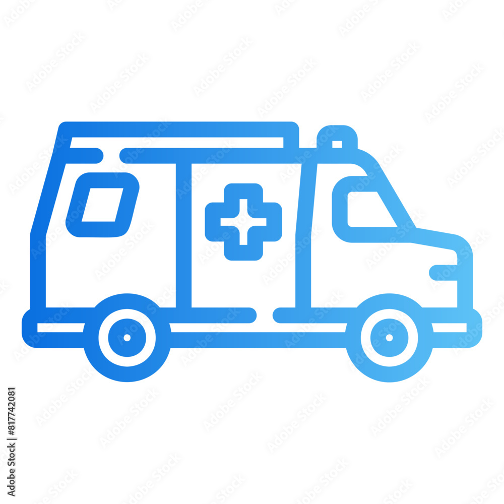 ambulance gradient icon ambulance gradient icon