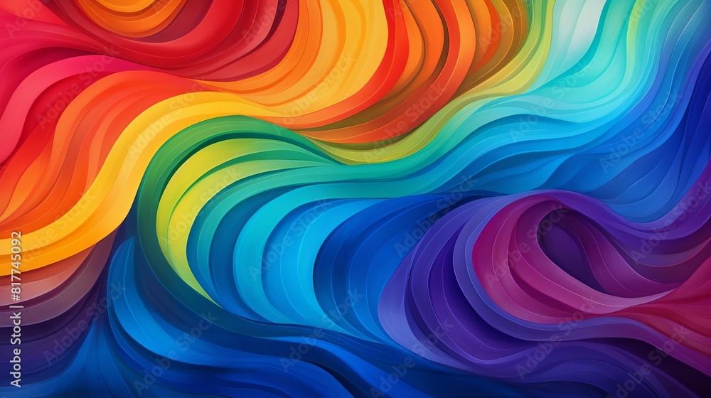 Obraz premium Pride Month with colorful background