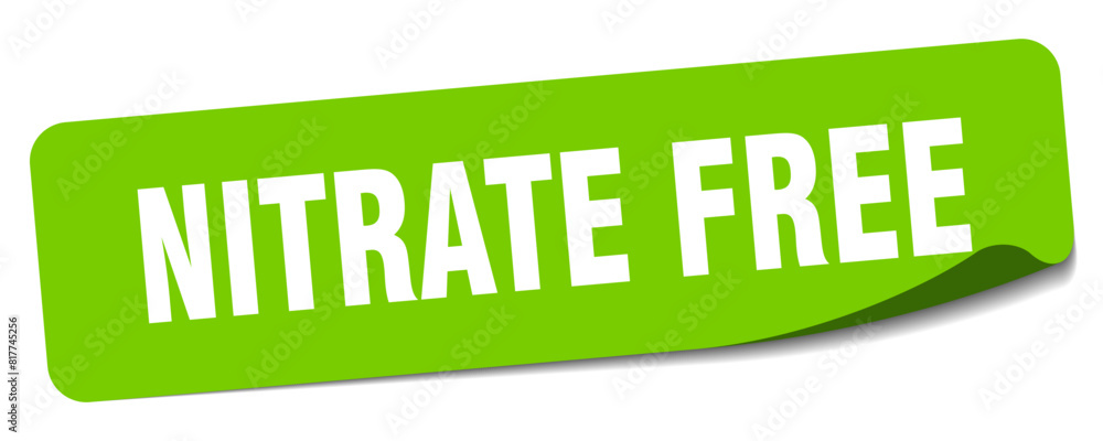 nitrate free sticker. nitrate free label nitrate free sticker. nitrate free label