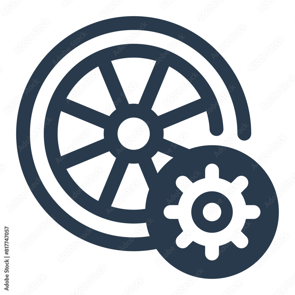 Wheel for Bike Race Speed Vector Icon Illustration Wheel for Bike Race Speed Vector Icon Illustration