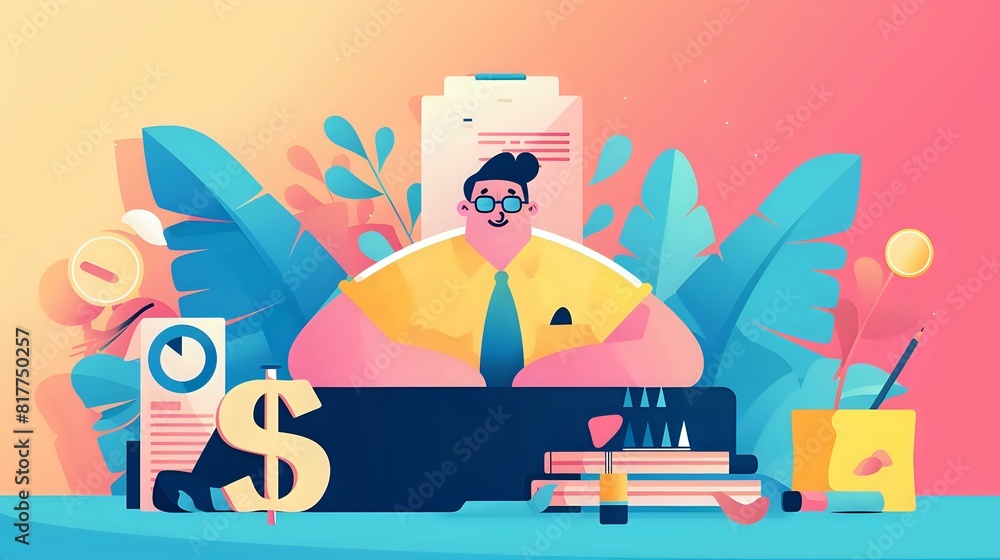 Obraz premium CFO's Role in Finance: Financial Reports, Spreadsheets, and Risk Management