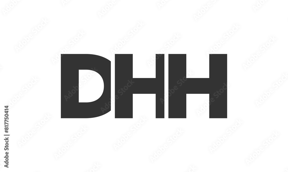 DHH logo design template with strong and modern bold text. Initial based vector logotype featuring simple and minimal typography. Trendy company identity. DHH logo design template with strong and modern bold text. Initial based vector logotype featuring simple and minimal typography. Trendy company identity.