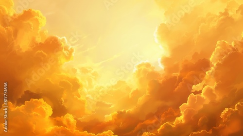 beautiful gold sky landscape background