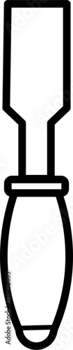 Chisel outline vector