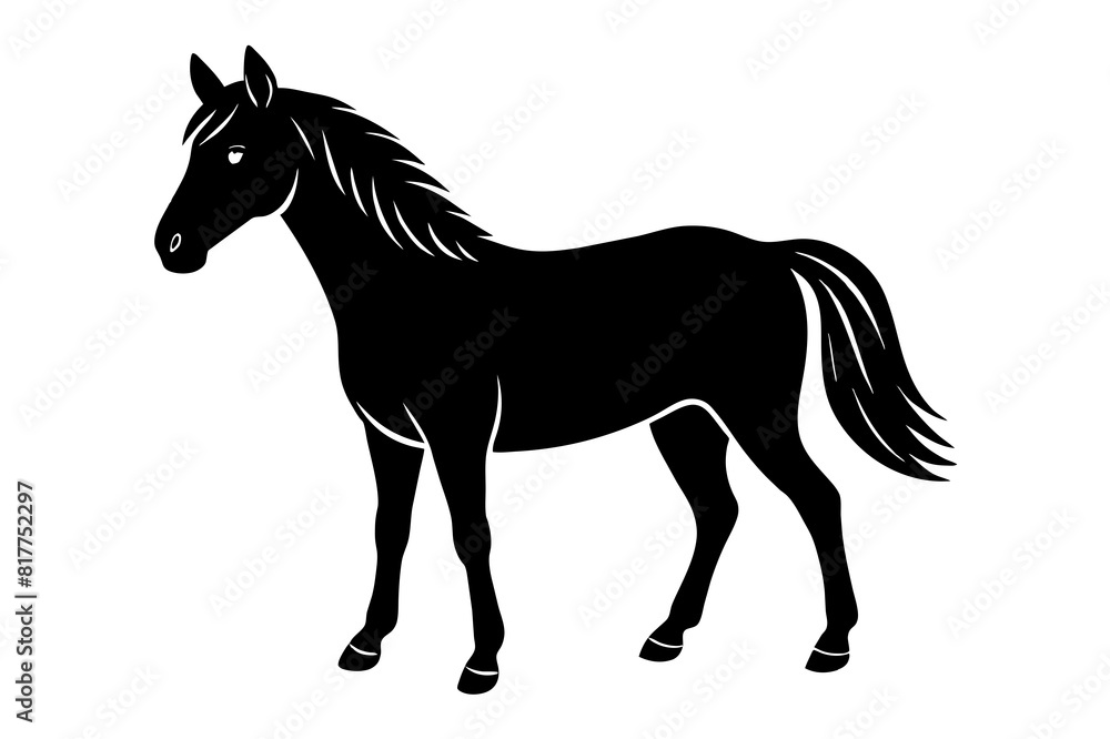 horse vector silhouette illustration horse vector silhouette illustration