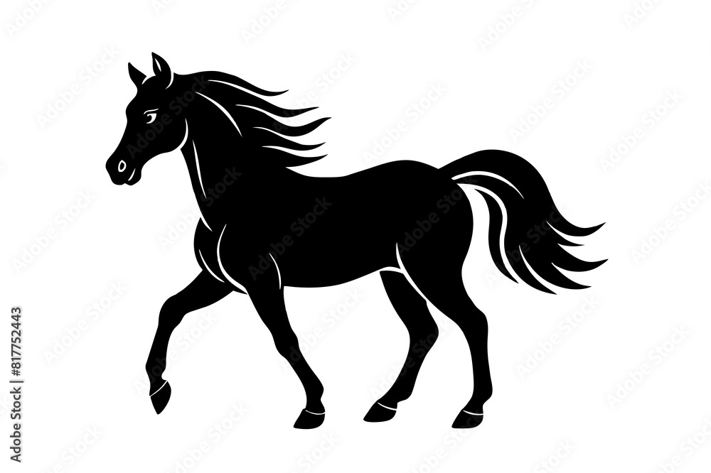 horse vector silhouette illustration horse vector silhouette illustration