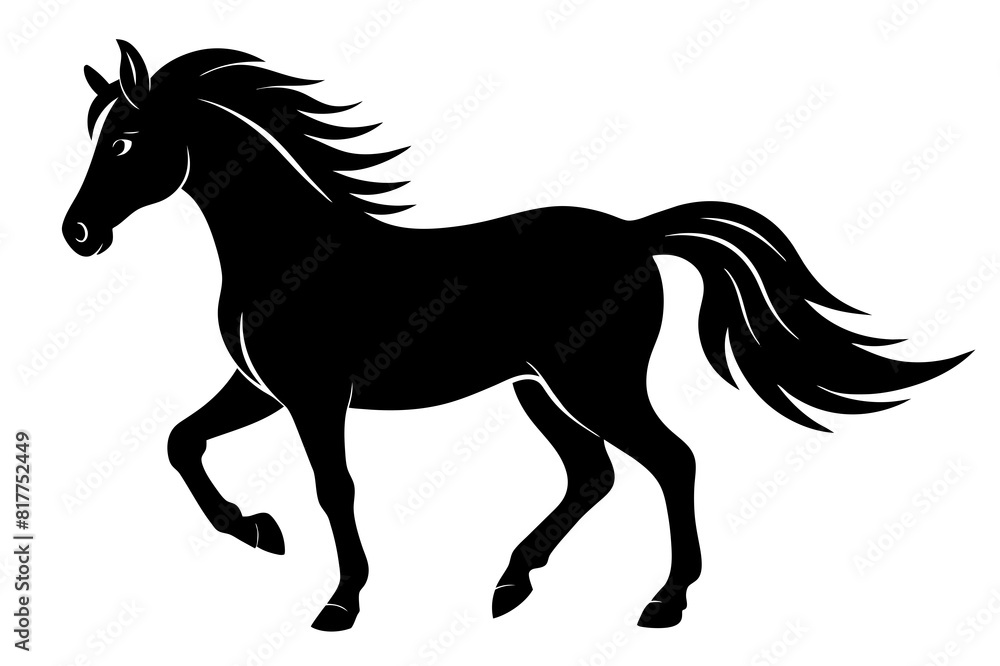 horse vector silhouette illustration horse vector silhouette illustration