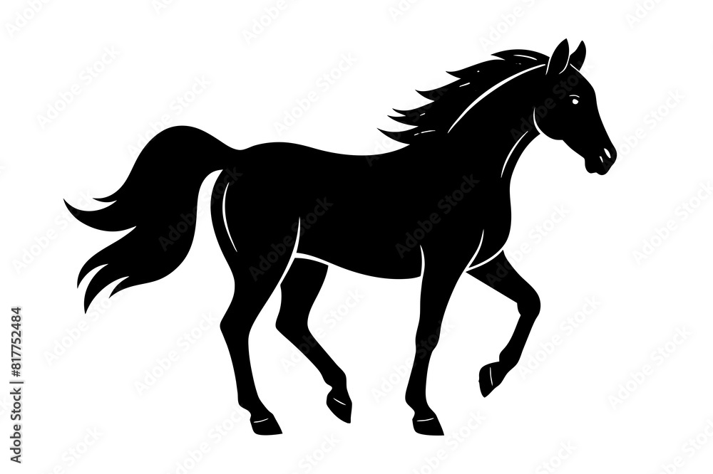 horse vector silhouette illustration horse vector silhouette illustration