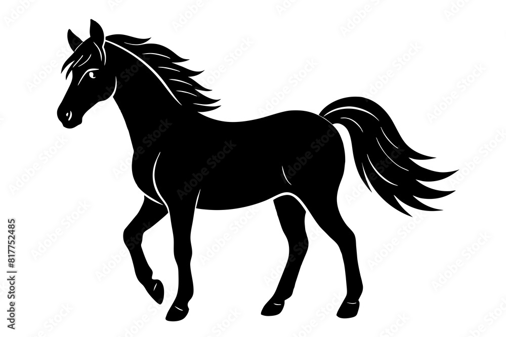 horse vector silhouette illustration horse vector silhouette illustration