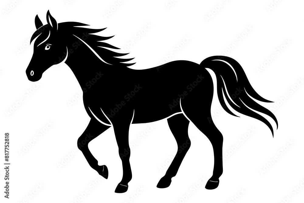 horse vector silhouette illustration horse vector silhouette illustration