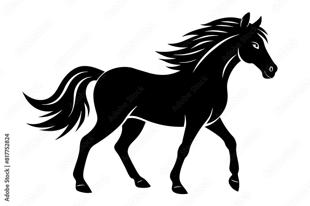 horse vector silhouette illustration horse vector silhouette illustration