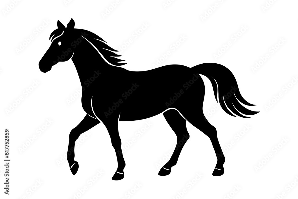 horse vector silhouette illustration horse vector silhouette illustration