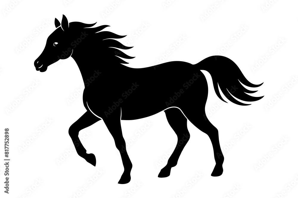 horse vector silhouette illustration horse vector silhouette illustration