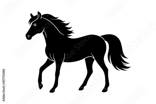 horse vector silhouette illustration