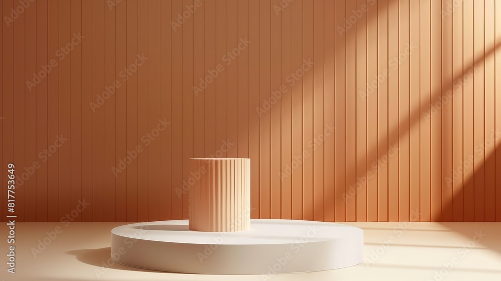 3D rendering of a podium with a spotlight 3D rendering of a podium with a spotlight