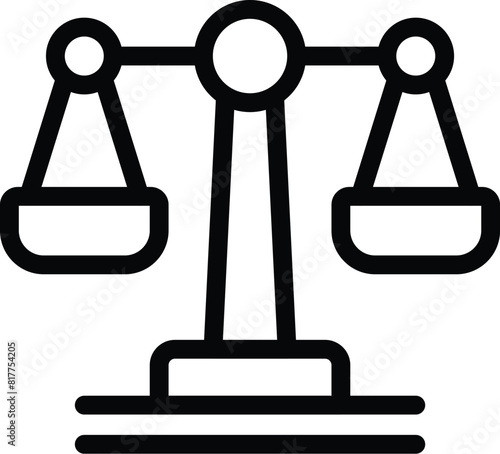 Life balance harmony icon outline vector. Personal fulfillment. Overall satisfaction state