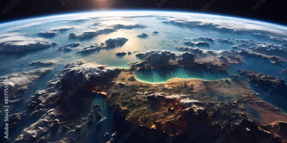 A satellite orbiting Earth, capturing breathtaking images of our planet A satellite orbiting Earth, capturing breathtaking images of our planet