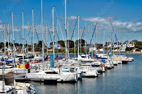 Harbour of Port-Louis in the Morbihan department in Brittany in north-western France