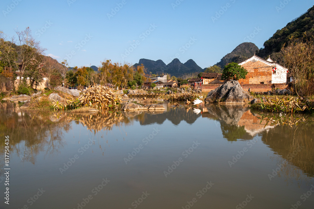 view of village in china view of village in china