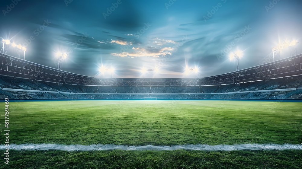 a large and empty sports stadium at night a large and empty sports stadium at night