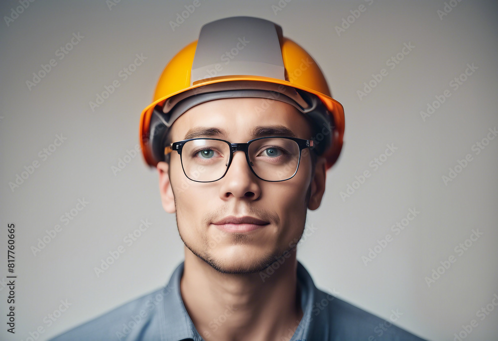 Portrait of a young civil engineer man, isolated white background
Portrait of a young civil engineer man, isolated white background