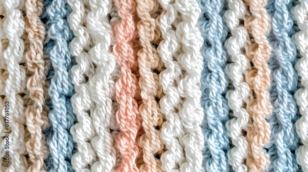 pastel striped fabric. A close-up of pastel striped fabric in shades of blue, pink, and beige.. pastel striped fabric. A close-up of pastel striped fabric in shades of blue, pink, and beige..