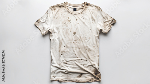 Old dirty white t-shirt