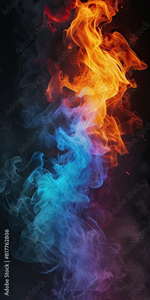 fire and smoke