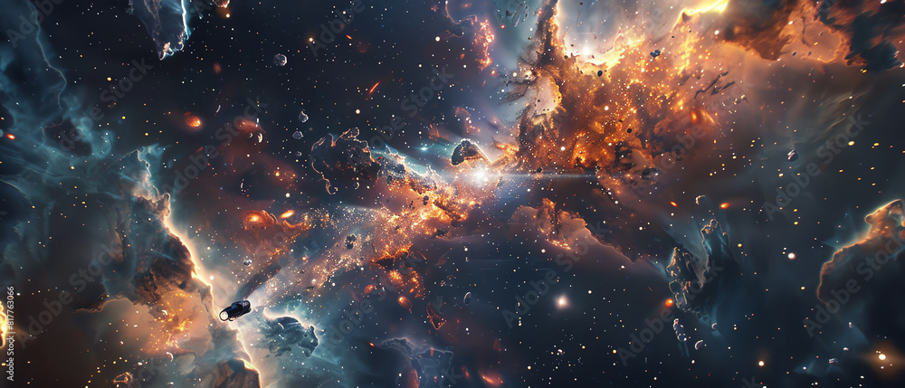 Explore the vast cosmos with a surreal twist by merging space exploration with surrealism art Explore the vast cosmos with a surreal twist by merging space exploration with surrealism art