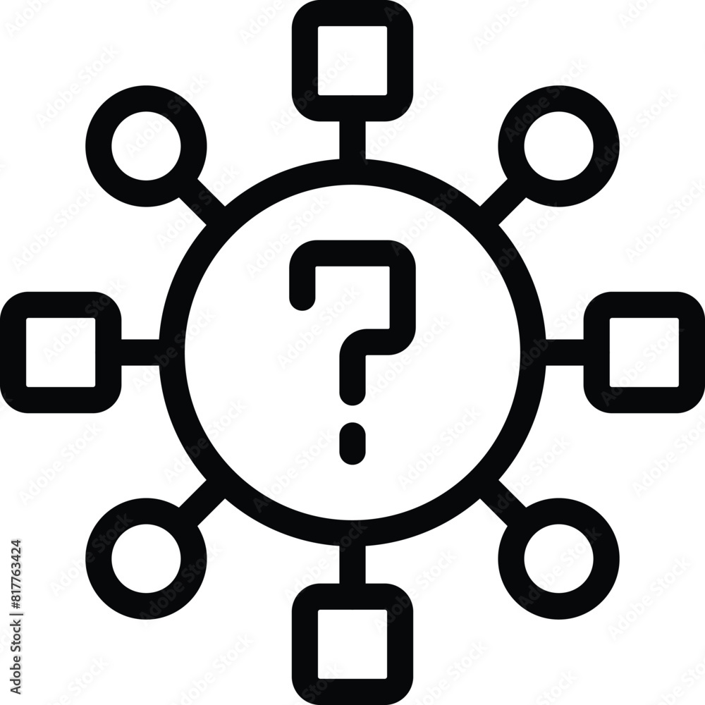 User assistance page icon outline vector. Customer FAQ forum. Digital info guidance User assistance page icon outline vector. Customer FAQ forum. Digital info guidance