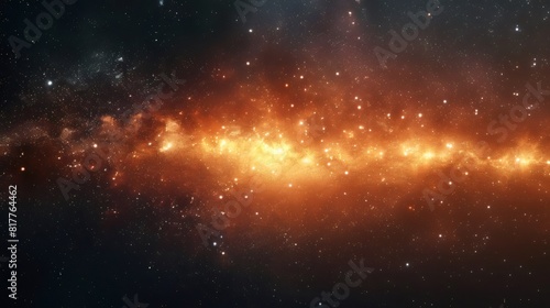 colourful star scape galaxy background. © Yuan