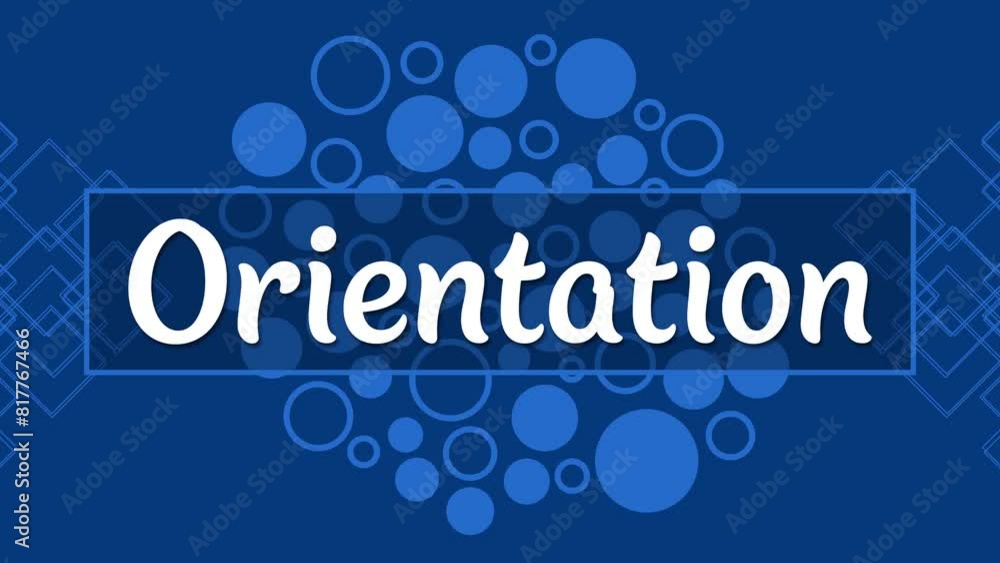 Orientation Blue Dots Background Blinking Orientation Blue Dots Background Blinking