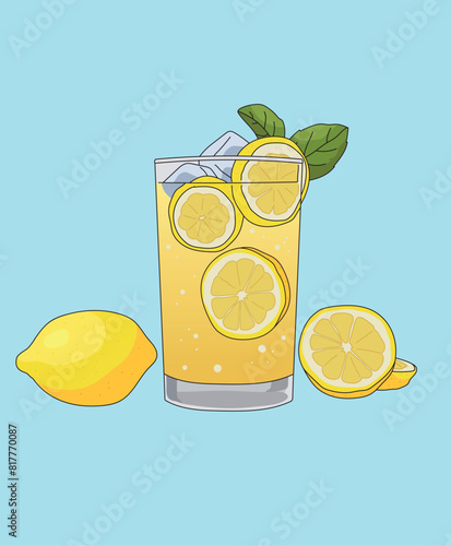 Lemonade Lemon Juice Drink With Lemons
