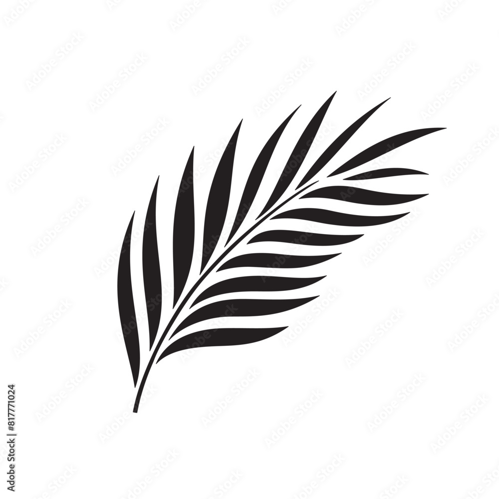 Obraz premium Palm Leaf Silhouette