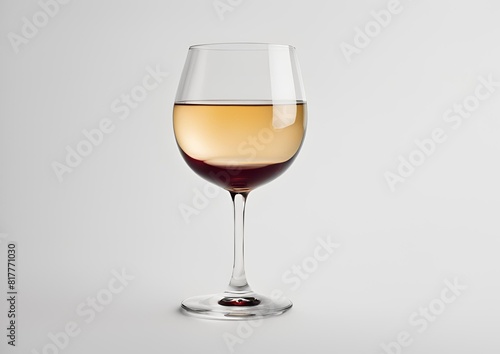 A collection of red, white, rosé, and rosé champagne wine glasses and goblets on a transparent background, in a PNG file. Mockup template for artwork and graphic design.