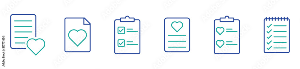 collection of Wishlist icons. Wish list icon in simple outline design. Wishlist icons set. Vector illustration isolated on white background. Editable stroke. collection of Wishlist icons. Wish list icon in simple outline design. Wishlist icons set. Vector illustration isolated on white background. Editable stroke.