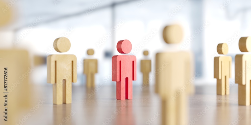 Stand out from the crowd and different creative idea concepts Stand out from the crowd and different creative idea concepts