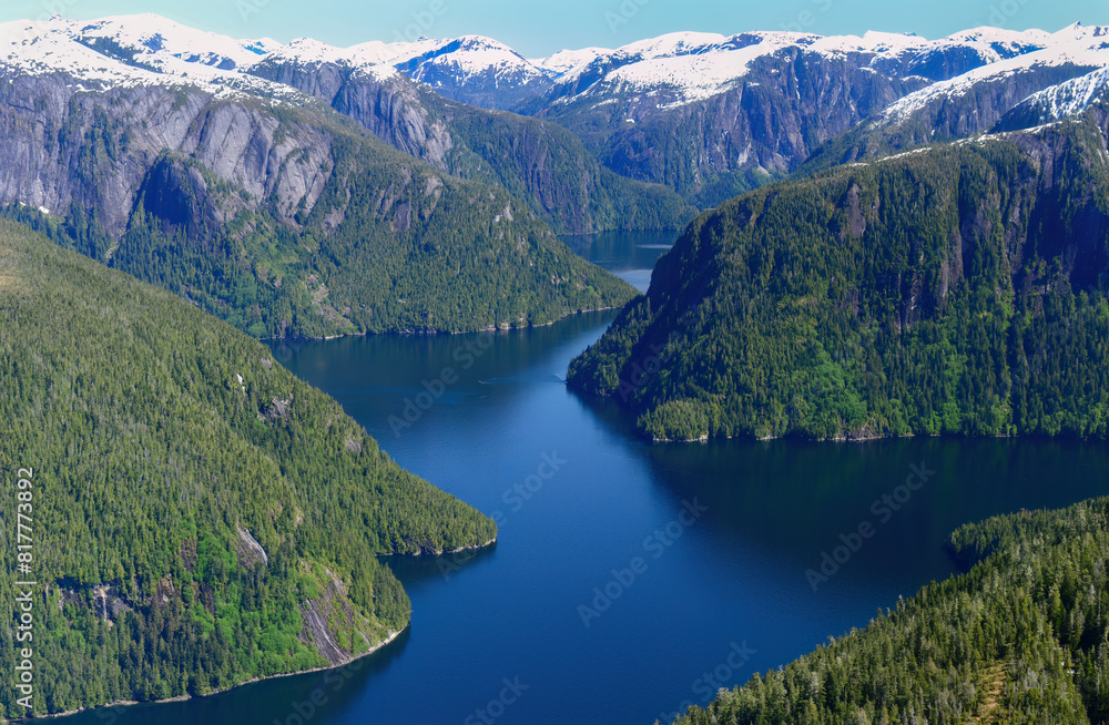 View from a floatplane of Misty Fjords National Monument. Alaska. USA.