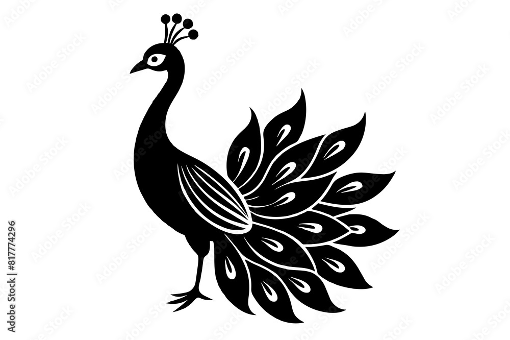 peacock vector silhouette illustration peacock vector silhouette illustration