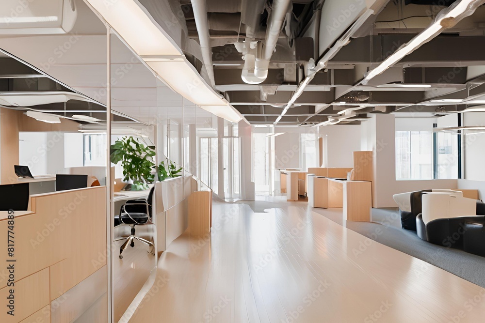 Conceptual business office bridge Conceptual business office bridge